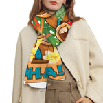 Aloha Tiki Print Scarf