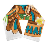 Aloha Tiki Print Scarf