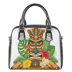 Aloha Tiki Print Shoulder Handbag