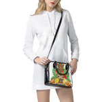 Aloha Tiki Print Shoulder Handbag