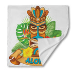 Aloha Tiki Print Silk Bandana