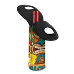 Aloha Tiki Print Single Neoprene Wine Tote
