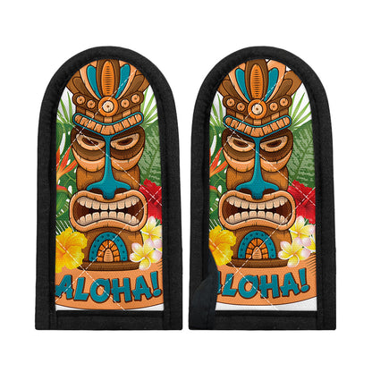 Aloha Tiki Print Skillet Handle Cover