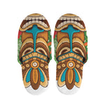 Aloha Tiki Print Slippers