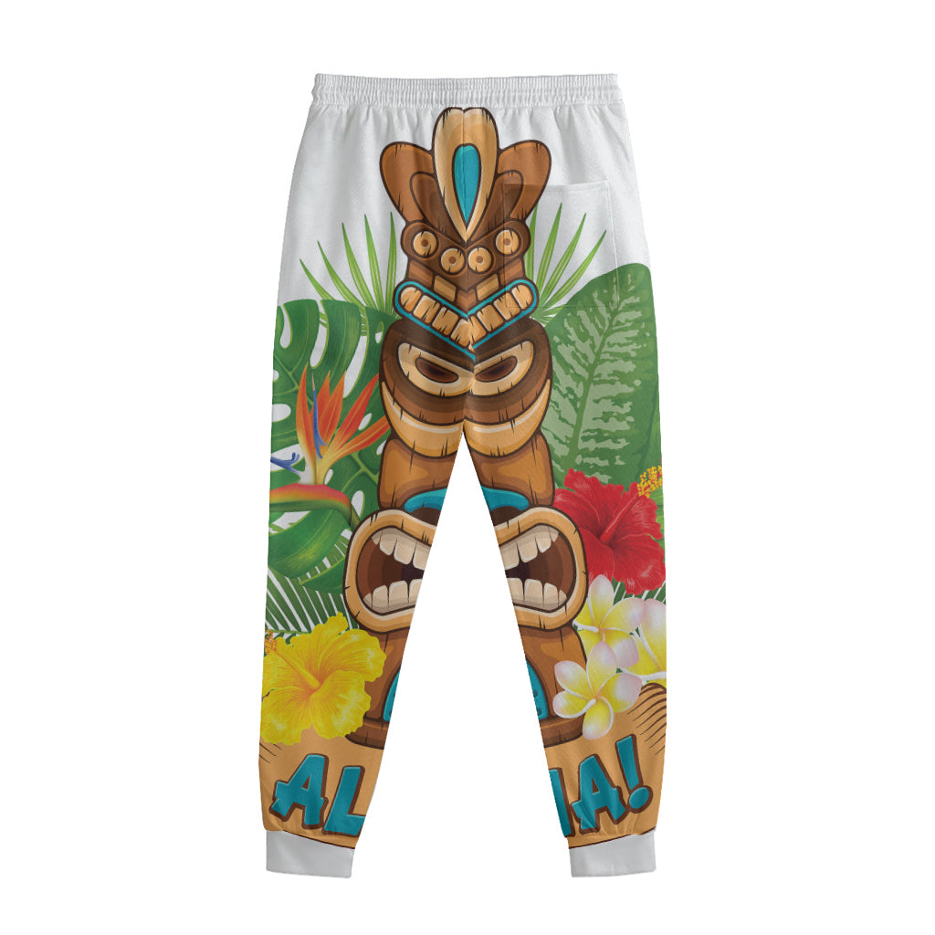 Aloha Tiki Print Sweatpants