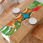 Aloha Tiki Print Table Runner