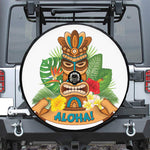 Aloha Tiki Print Tire Cover With Camera Hole