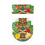 Aloha Tiki Print Toilet Lid And Tank Cover Set