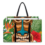 Aloha Tiki Print Utility Tote Bag