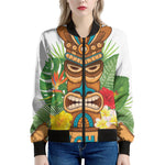 Aloha Tiki Print Women's Bomber Jacket