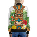 Aloha Tiki Print Women's Bomber Jacket