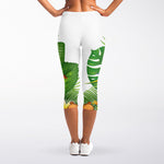 Aloha Tiki Print Women's Capri Leggings