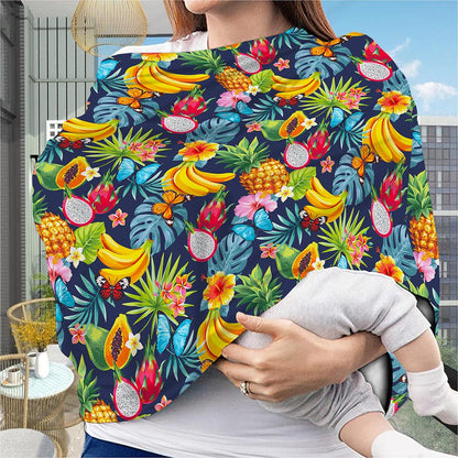 Aloha Tropical Fruits Pattern Print Baby Seat Cover