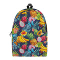 Aloha Tropical Fruits Pattern Print School Backpack