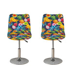 Aloha Tropical Fruits Pattern Print Bar Stool Covers