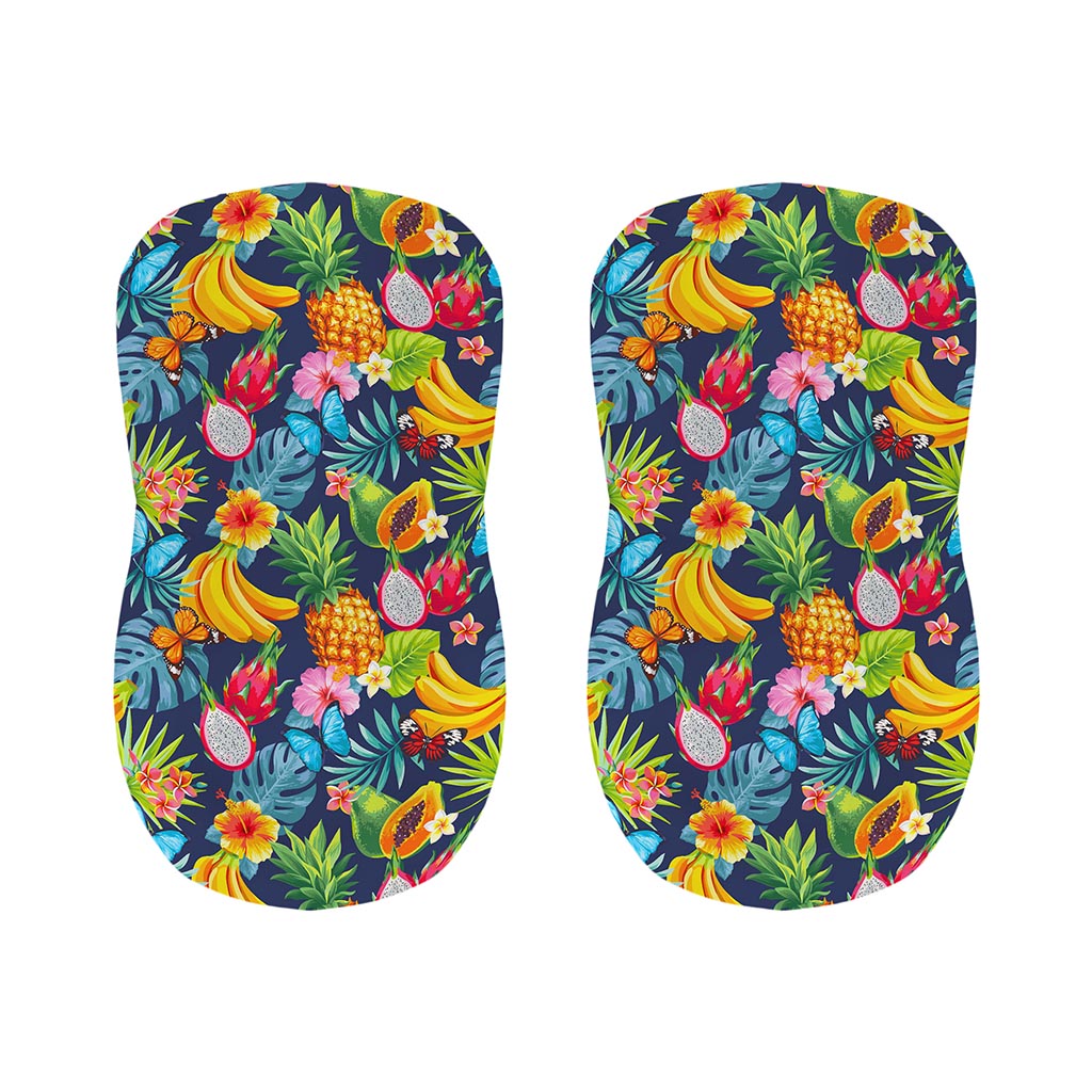 Aloha Tropical Fruits Pattern Print Bar Stool Covers