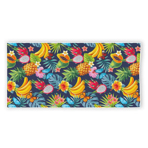 Aloha Tropical Fruits Pattern Print Beach Towel