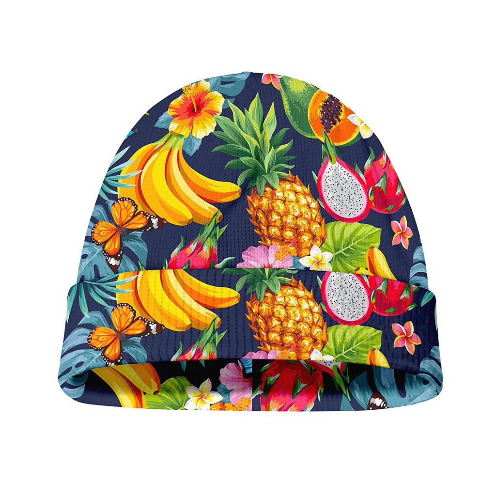 Aloha Tropical Fruits Pattern Print Beanie