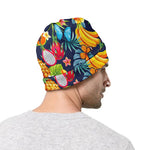 Aloha Tropical Fruits Pattern Print Beanie