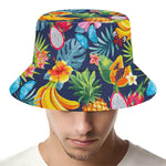 Aloha Tropical Fruits Pattern Print Bucket Hat