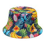 Aloha Tropical Fruits Pattern Print Bucket Hat