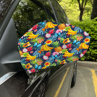 Aloha Tropical Fruits Pattern Print Car Side Mirror Covers