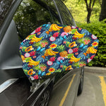 Aloha Tropical Fruits Pattern Print Car Side Mirror Covers