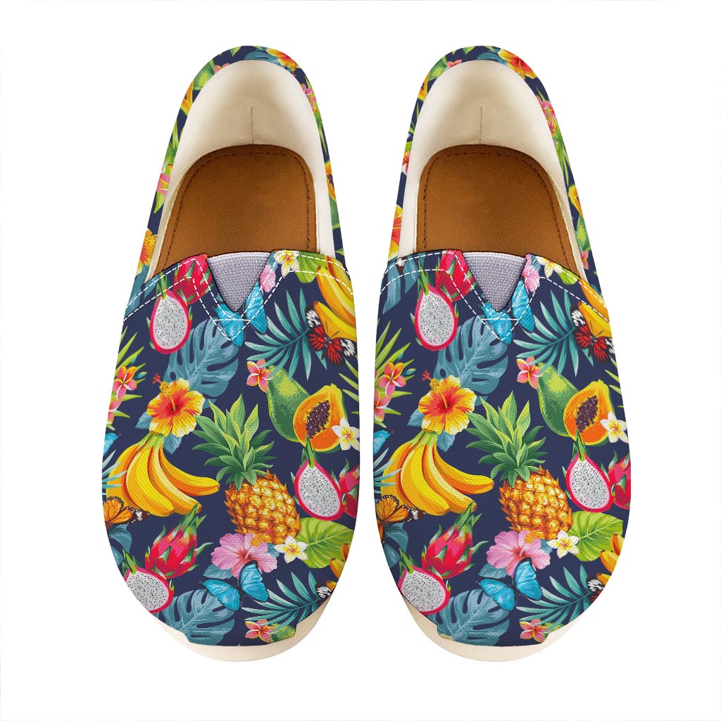 Aloha Tropical Fruits Pattern Print Casual Shoes