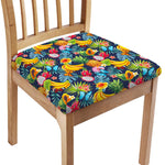 Aloha Tropical Fruits Pattern Print Chair Cushion Cover