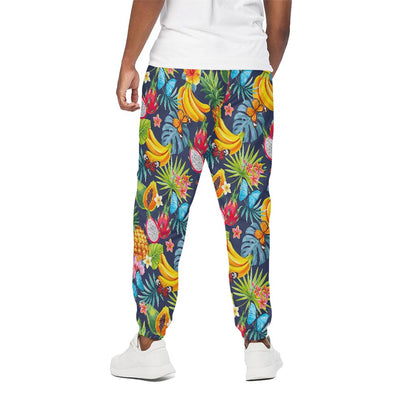 Aloha Tropical Fruits Pattern Print Cotton Pants