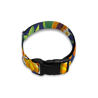 Aloha Tropical Fruits Pattern Print Dog Collar