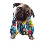 Aloha Tropical Fruits Pattern Print Dog Zip Up Hoodie