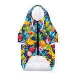 Aloha Tropical Fruits Pattern Print Dog Zip Up Hoodie