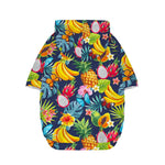 Aloha Tropical Fruits Pattern Print Dog Zip Up Hoodie
