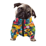Aloha Tropical Fruits Pattern Print Dog Zip Up Jacket
