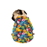 Aloha Tropical Fruits Pattern Print Dog Zip Up Jacket