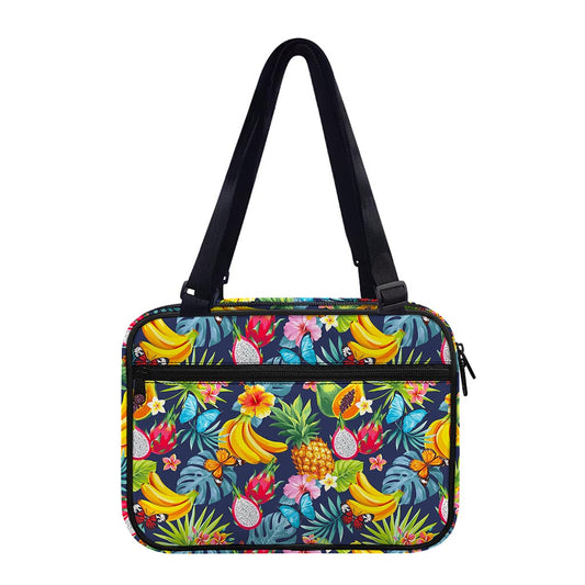 Aloha Tropical Fruits Pattern Print Double Strap Bible Bag