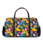Aloha Tropical Fruits Pattern Print Duffle Bag