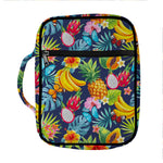 Aloha Tropical Fruits Pattern Print Front Pocket Bible Bag