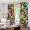 Aloha Tropical Fruits Pattern Print Grommet Curtains