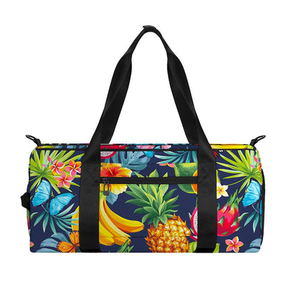 Aloha Tropical Fruits Pattern Print Gym Bag