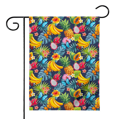 Aloha Tropical Fruits Pattern Print House Flag