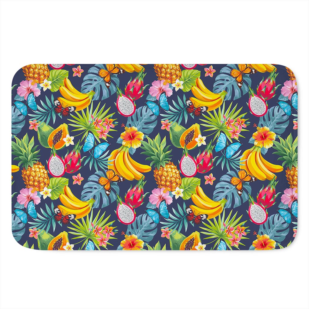 Aloha Tropical Fruits Pattern Print Indoor Door Mat