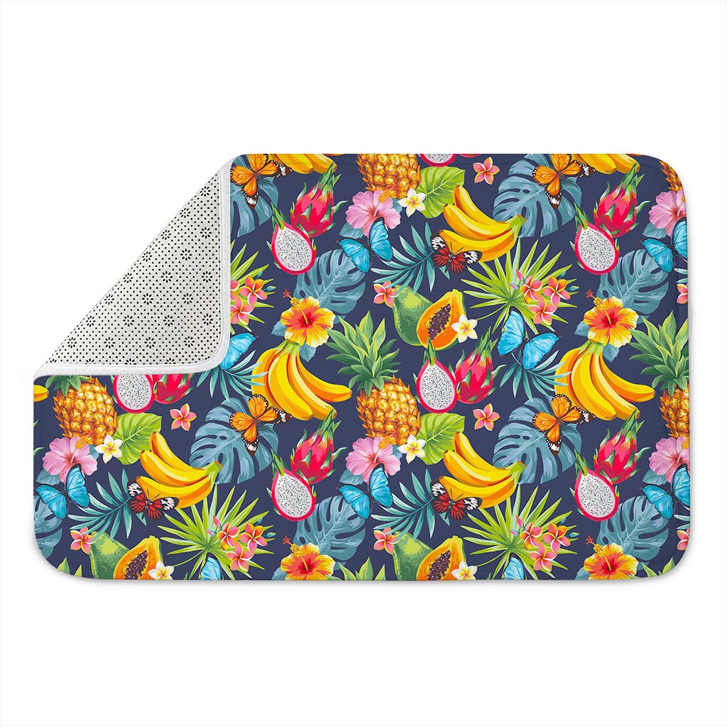 Aloha Tropical Fruits Pattern Print Indoor Door Mat