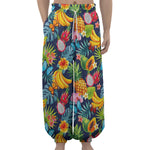 Aloha Tropical Fruits Pattern Print Lantern Pants