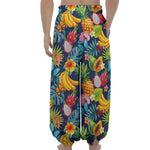 Aloha Tropical Fruits Pattern Print Lantern Pants