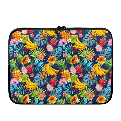 Aloha Tropical Fruits Pattern Print Laptop Sleeve