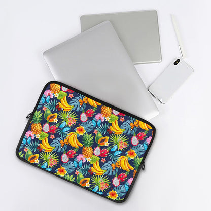 Aloha Tropical Fruits Pattern Print Laptop Sleeve