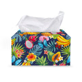 Aloha Tropical Fruits Pattern Print Leather Tissue Box Cover