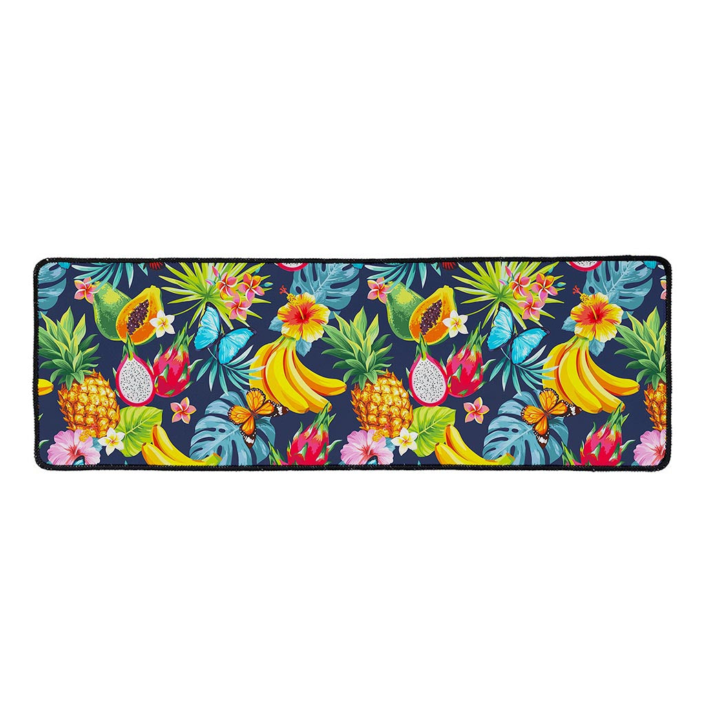 Aloha Tropical Fruits Pattern Print Long Kitchen Mat